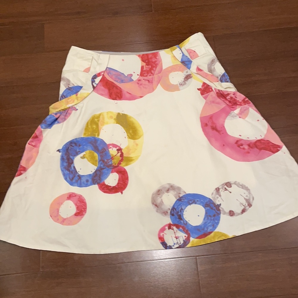 Anthropologie Fei Geometrical Pattern Full Skirt